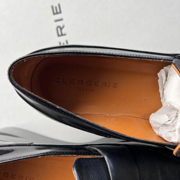 Robert Clergerie leather platform loafers shoes black size 36,5 made in France - Picture 6 of 12